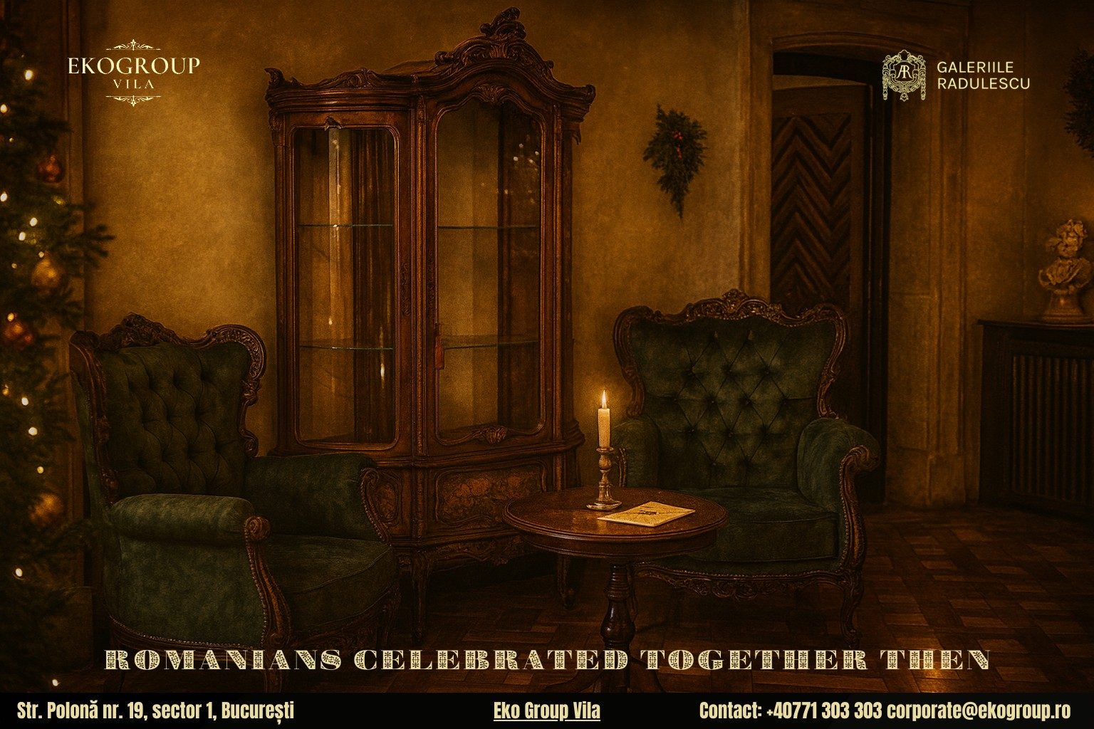 Crăciunul în România: Magia sărbătorilor de iarnă în anii ’30 la Eko Group Vila