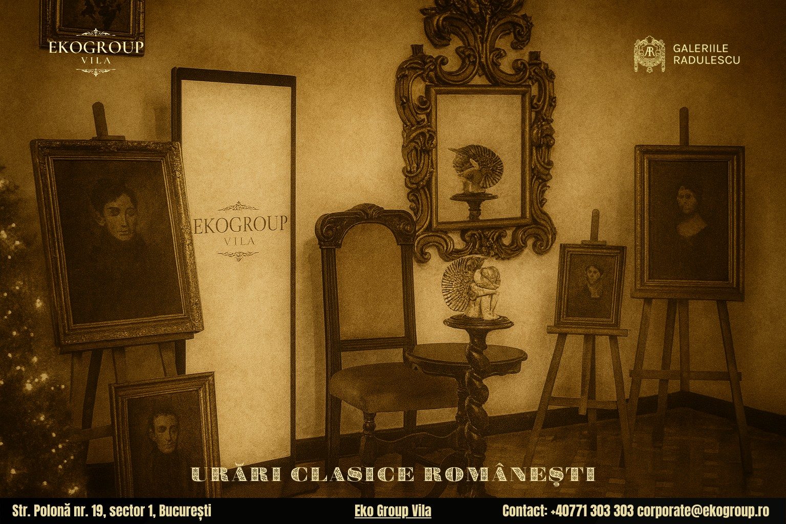 Urări de Crăciun inspirate din perioada interbelică în cadrul evenimentului Crăciunul anilor ’30 găzduit de Eko Group Vila